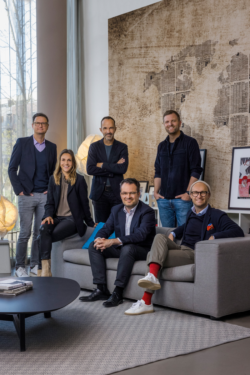 Unternehmensfotografie in Düsseldorf: Jochen Rolfes für Publicis. Gruppenfoto der Geschäftsführung.